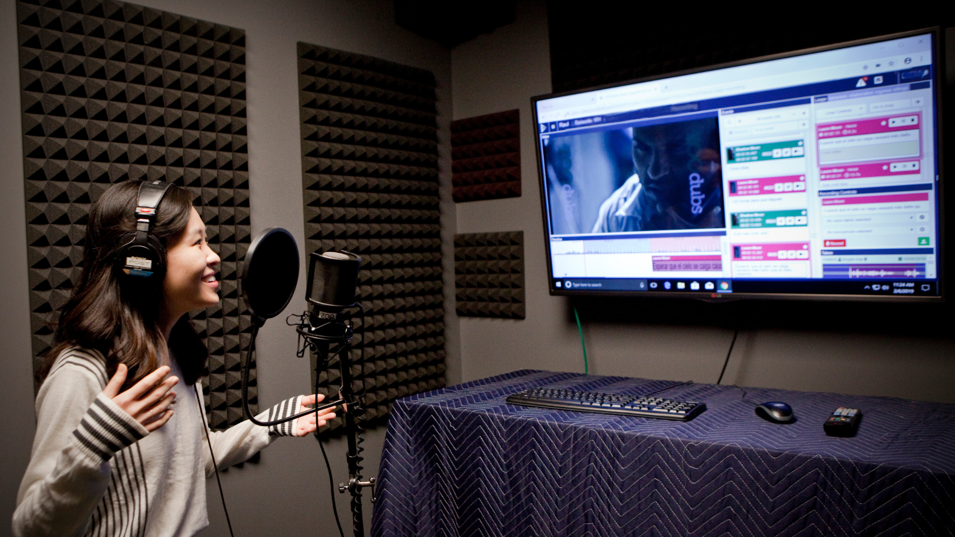 Dubbing Studio Background